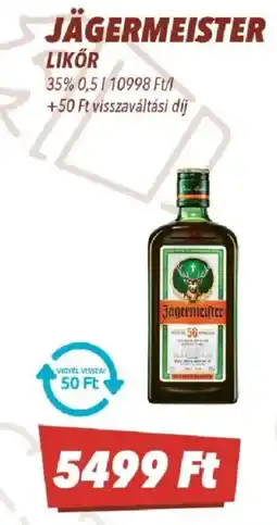 CBA Jägermeister likőr ajánlat