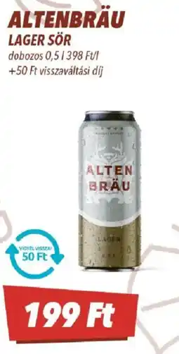 CBA Altenbräu lager sör ajánlat