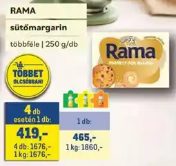 Metro Rama sütőmargarin ajánlat
