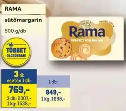 Metro Rama sütőmargarin ajánlat