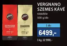 Metro Vergnano szemes kávé ajánlat