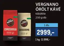 Metro Vergnano örölt kávé ajánlat