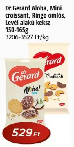 Real Dr Gerard Aloha mini croissant, Ringo omlos, Level alaku keksz ajánlat