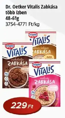 Real Dr Oetker vitalis zabkása ajánlat