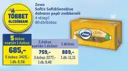 Metro Zewa soft& sensitive dobozos papír zsebkendő ajánlat