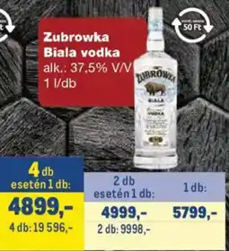 Metro Zubrowka biala vodka ajánlat