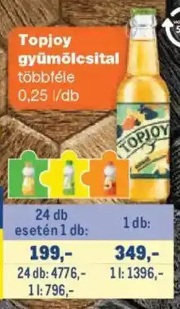 Metro Topjoy gyümölcsital ajánlat