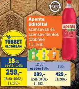 Metro Apenta üdítőital ajánlat