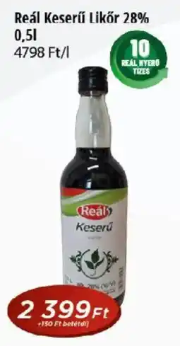Real Reál Keserű Likőr ajánlat