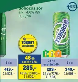 Metro tuborg green ajánlat