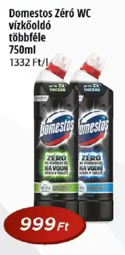 Real Domestos zéró wc vízkőoldó ajánlat