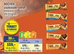 Metro rochen csokoládé szelet ajánlat