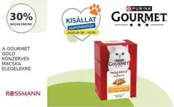 Rossmann A gourmet gold konzerves macska eledelekre ajánlat