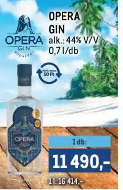 Metro Opera gin ajánlat