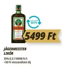 Príma Jägermeister likőr ajánlat