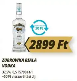 Príma Zubrowka biala vodka ajánlat