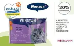 Rossmann Winston alutasakos multipack Macska es Kutya Eledelekre ajánlat