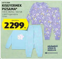 ALDI Lily & Dan kisgyermek pizsama ajánlat
