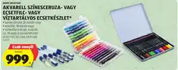 ALDI Home Creation akvarell színesceruza- vagy ecsetfilc- vagy víztartályos ecsetkészlet ajánlat