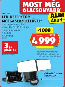 ALDI Casalux led-reflektor mozgásérzékelővel ajánlat