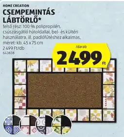 ALDI Home Creation csempemintás lábtörlő ajánlat