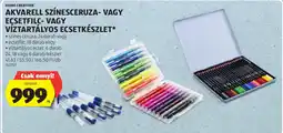 ALDI Home Creation akvarell színesceruza- vagy ecsetfilc- vagy víztartályos ecsetkészlet ajánlat