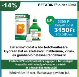 PatikaPlus Betadine oldat ajánlat
