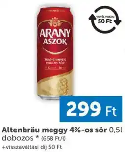 PRIVÁT Altenbräu meggy sör ajánlat