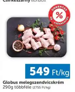 PRIVÁT Globus melegszendvicskrém ajánlat