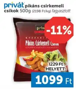 PRIVÁT Privát csirkemell csíkok ajánlat