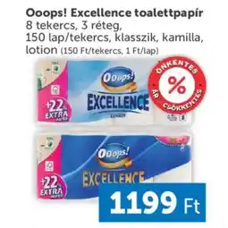PRIVÁT Ooops! excellence toalettpapír ajánlat
