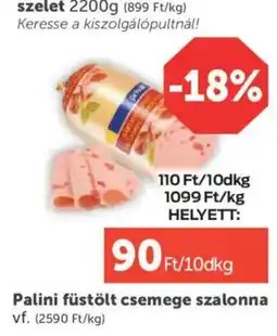 PRIVÁT Palini füstölt csemege szalonna ajánlat