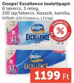 PRIVÁT Ooops! excellence toalettpapír ajánlat
