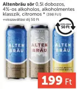 PRIVÁT Altenbräu sör ajánlat