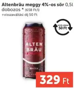PRIVÁT Altenbräu sör ajánlat