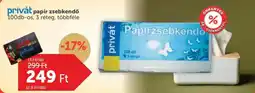 PRIVÁT Privát papírzsebkendő ajánlat