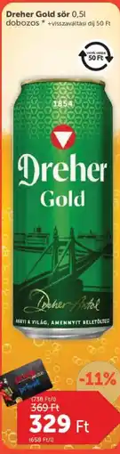 PRIVÁT Dreher Gold ajánlat