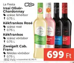 PRIVÁT La Fiesta Irsai Olivér-Chardonnay ajánlat