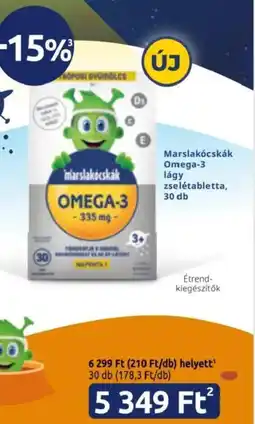 Benu Gyógyszertárak Marslakócskák Omega-3 ajánlat