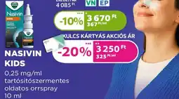 Kulcs Patika Nasivin kids ajánlat
