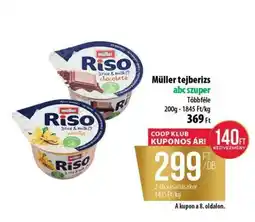 Coop Müller Tejberizs ajánlat