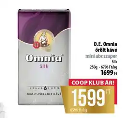 Coop D.E. Omnia őrölt kávé ajánlat