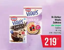 Coop DR OETKER Vitalis zabkása ajánlat