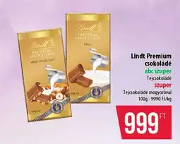 Coop Lindt Premium csokoládé ajánlat