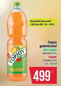 Coop Topjoy gyümölcslé ajánlat