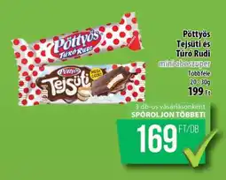 Coop Pöttyös Tejsüti és Túró Rudi mini ajánlat