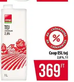 Coop Coop Esl tej ajánlat