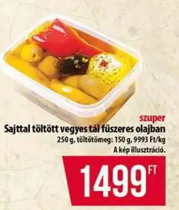Coop Sajttal töltött vegyes tál fűszeres olajban ajánlat