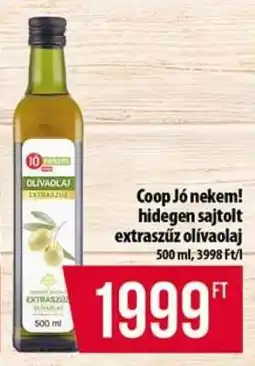 Coop Coop Jó nekem! hidegen sajtolt extraszűz olívaolaj ajánlat