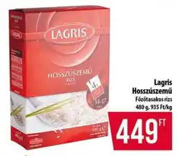 Coop LAGRIS HOSSZÚSZEMŰ FŐZŐTASAKOS RIZS ajánlat